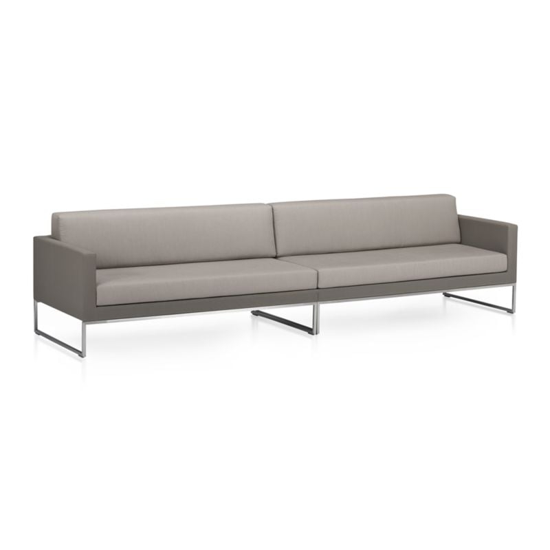 Dune Taupe Right Arm Loveseat with Sunbrella ® Cushions - Image 5
