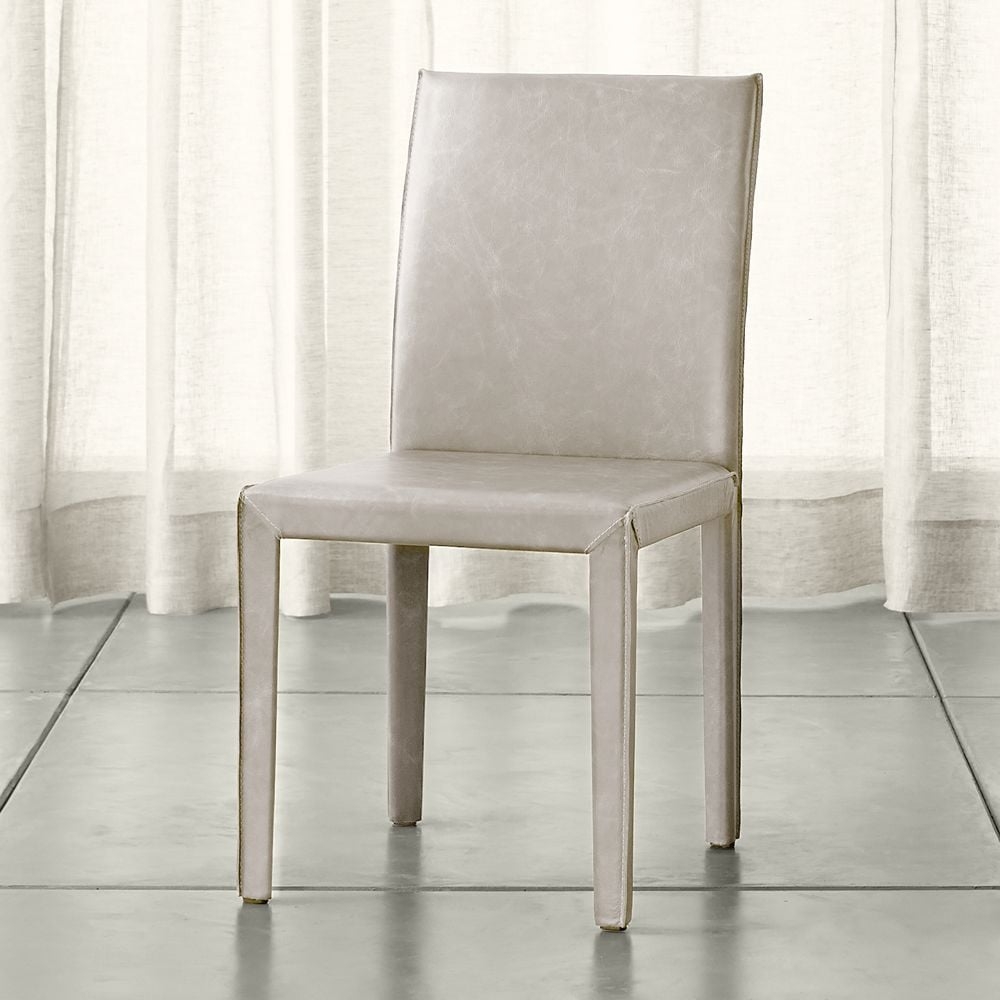 Folio Sand Top-Grain Leather Dining Chair - Image 0