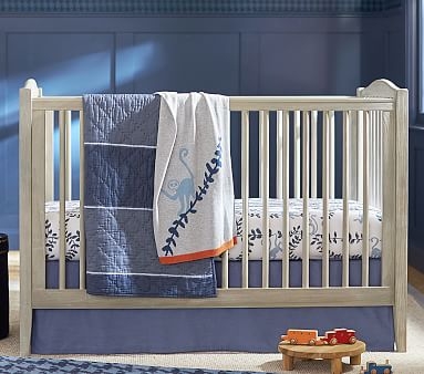 Emerson Convertible Crib & PBK Lullaby Mattress Set, Simply White, In-Home Delivery - Image 3