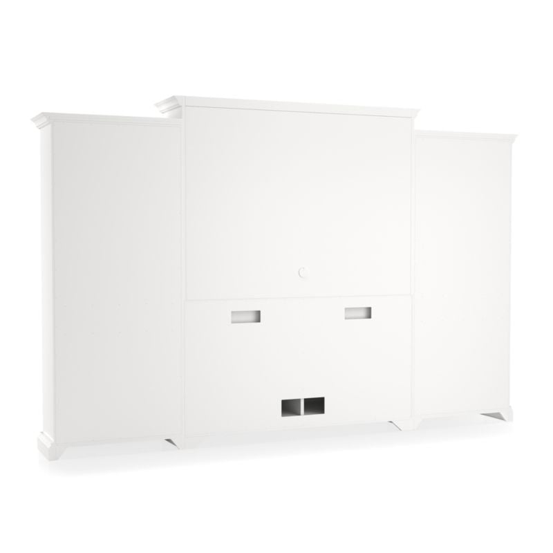 Cameo 4-Piece White Open Bookcase Entertainment Center - Image 3
