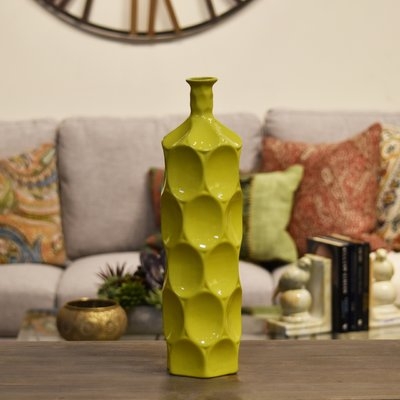 Eaglin Ceramic Round Bottle Vase - Image 0