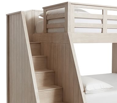 Belden Twin over Full Stairloft Bunk, Weathered White, Flat Rate - Image 5