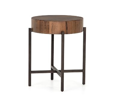 Fargo End Table, Natural Brown/Patina Copper - Image 0