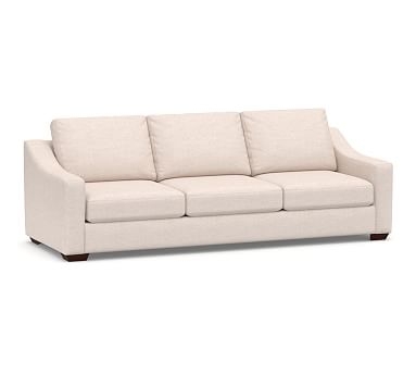 Big Sur Slope Arm Upholstered Grand Sofa 105", Down Blend Wrapped Cushions, Performance Everydaylinen(TM) by Crypton(R) Home Ivory - Image 0