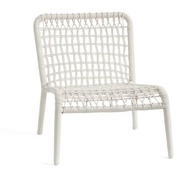 Baja Woven Lounge Chair, Modern Taupe - Image 5