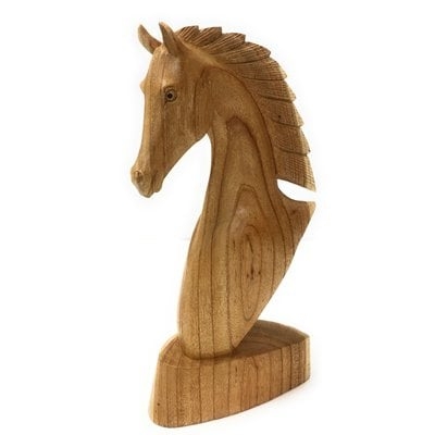 Holman Wooden Horse Bust - Image 0