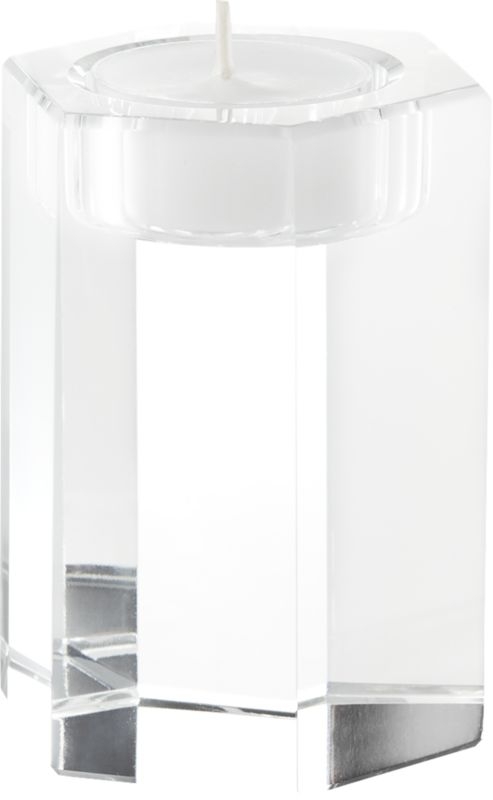 Hex Large Crystal Tea Light Candle Holder - Image 6