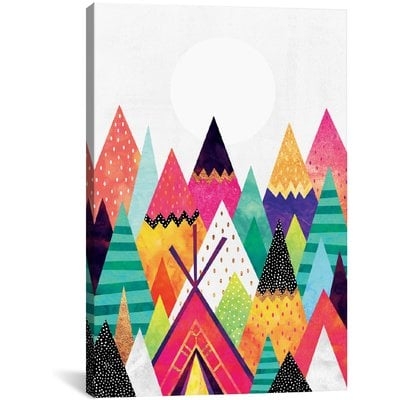 'Land of Color' Graphic Art on Wrapped Canvas - Image 0