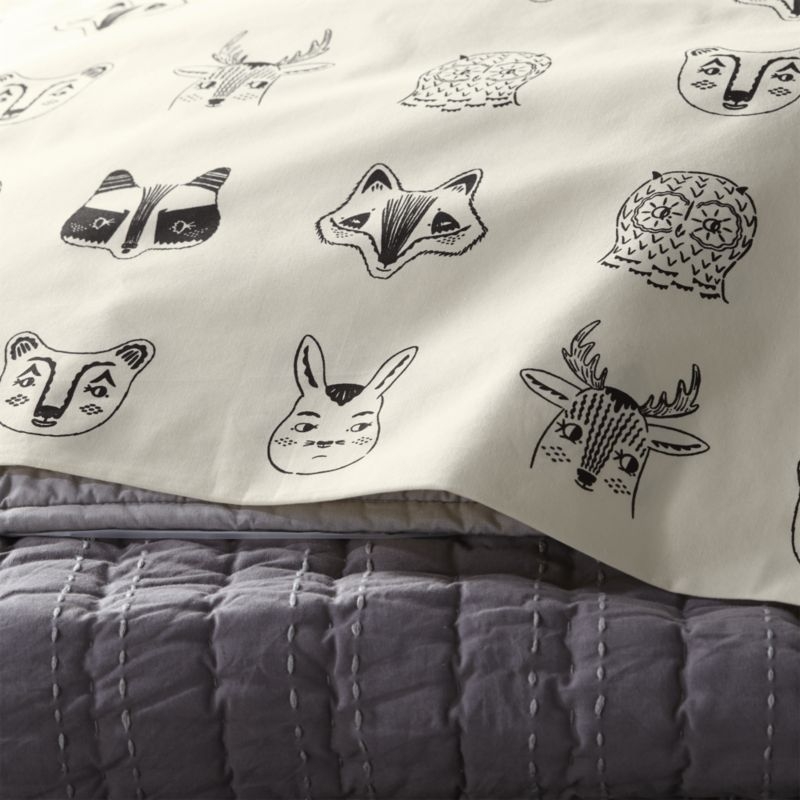 Organic Roxy Marj Woodland Animal Pillowcase - Image 1