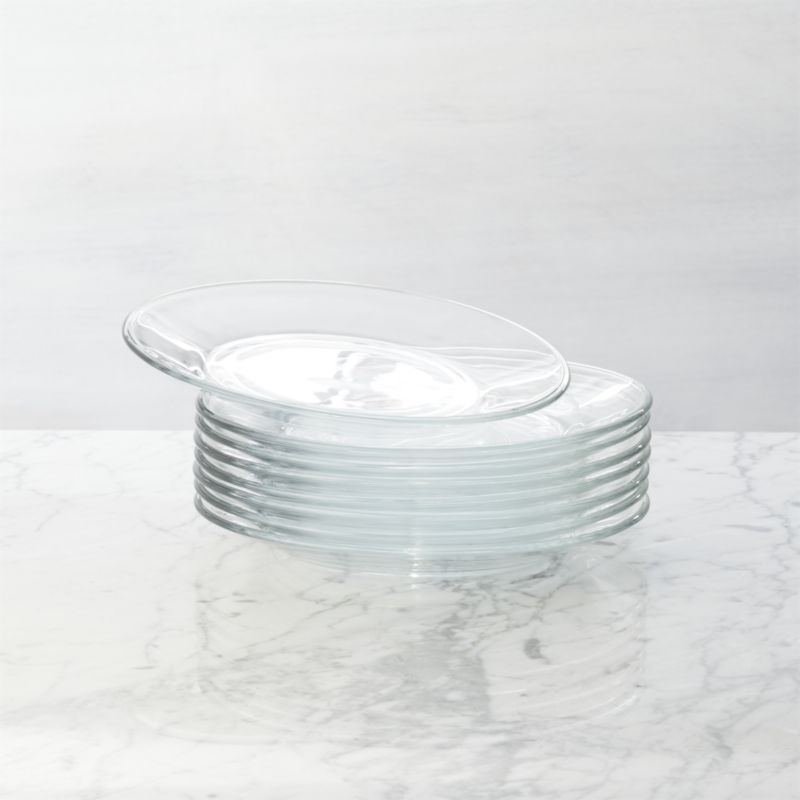 Moderno Glass Salad Plates, Set of 8 - Image 1