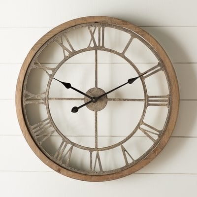 Natural Wood Wall Clock LARGE - Image 0