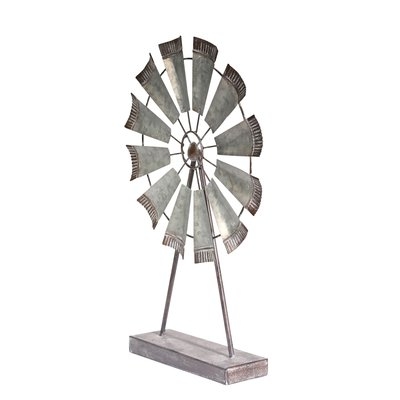Metal Windmill Table Sculpture - Image 0