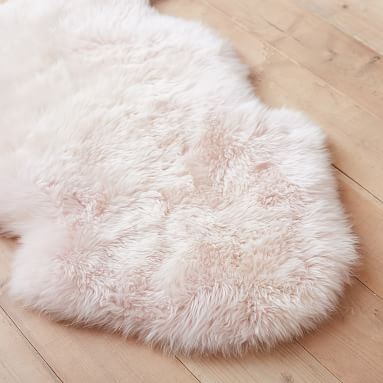 Supersoft Shearling Rug, 2'x3', White - Image 1