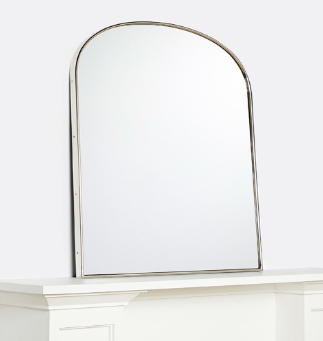 Arched Mantle Metal Framed Mirror - Image 1