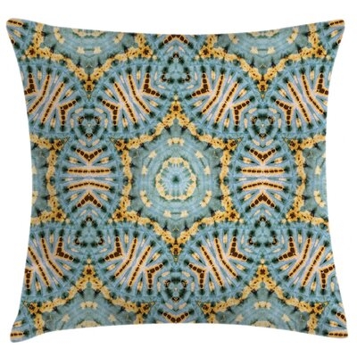 Ambesonne Boho Throw Pillow Cushion Cover, Boho Pattern With Odd Geometric Triangles Shapes Oriental Art Print, Decorative Square Accent Pillow Case, 28" X 28", Blue Yellow - Image 0