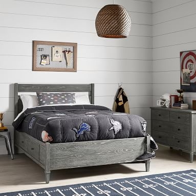 Fairfax Storage Bed, Full , Smoked Charcoal - Image 2