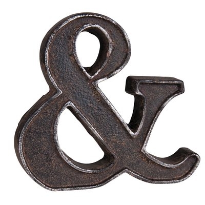 Rustic Ampersand Letter Block - Image 0