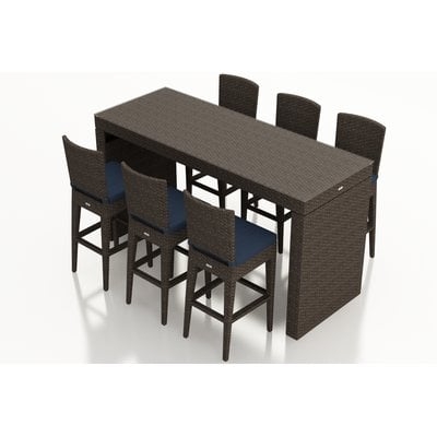 Hodge 7 Piece Bar Height Dining Set with Cushions - Image 0