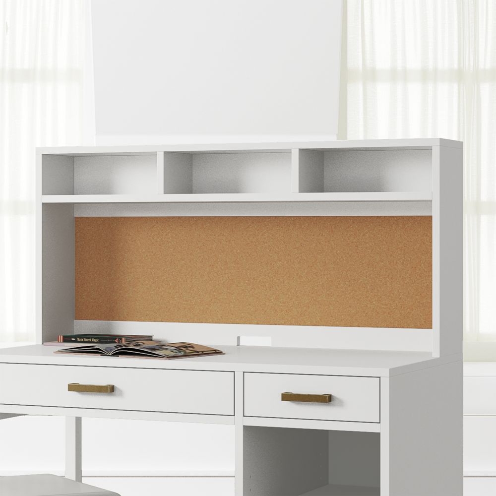 Kids Parke White Desk Hutch - Image 0