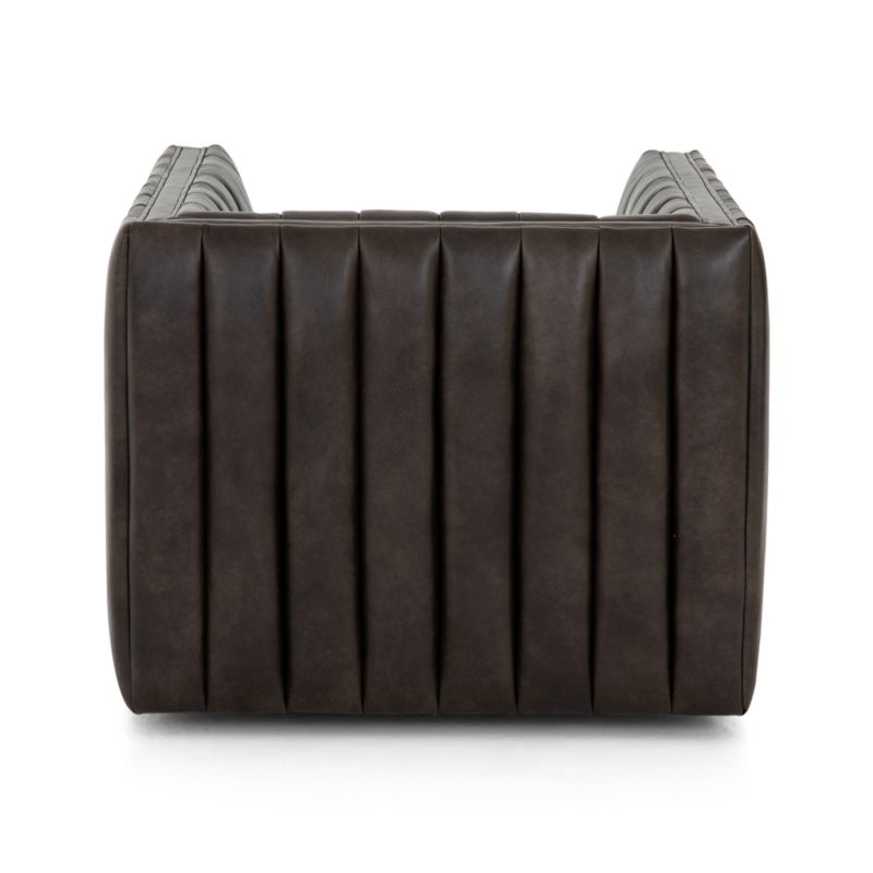 Cosima Leather Channel Tufted Chair - Image 3