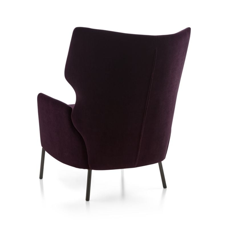 Alex Bordeaux Velvet Accent Chair - Image 5