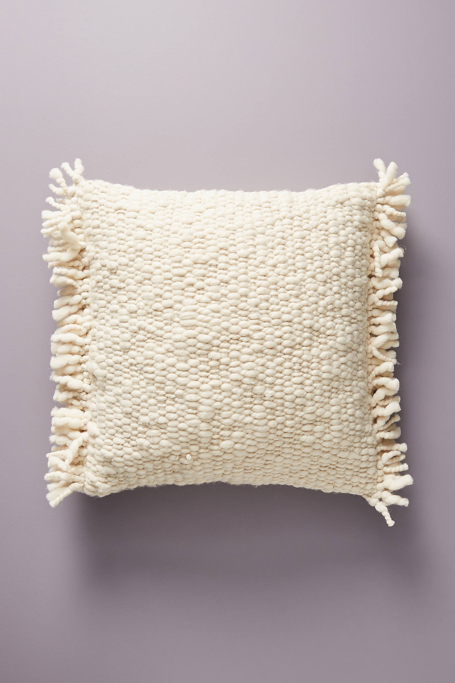 Fringed Knit Pillow - Image 0