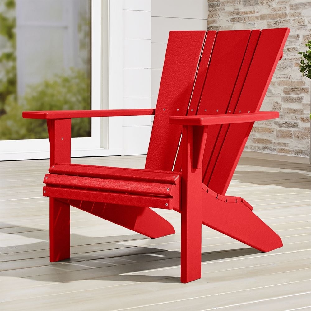 Vista II Sunset Red Outdoor Adirondack Chair by POLYWOOD® - Image 0