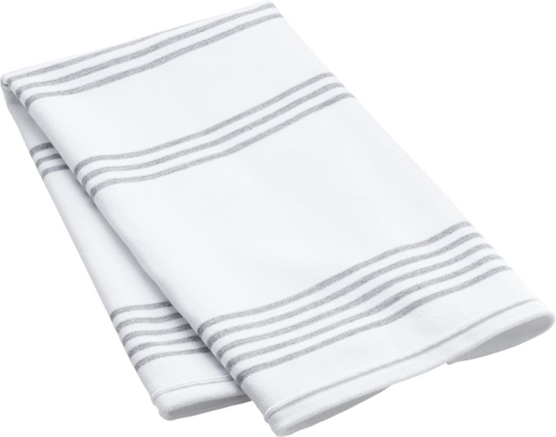 Raya Black and White Striped Hand Towel - Image 7