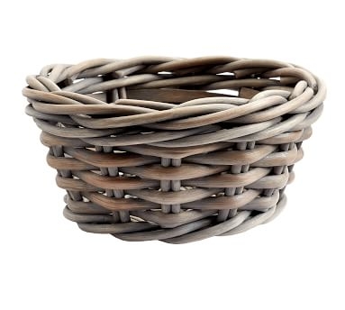 Briar Thick Weave Low Round Basket, Large - Image 5