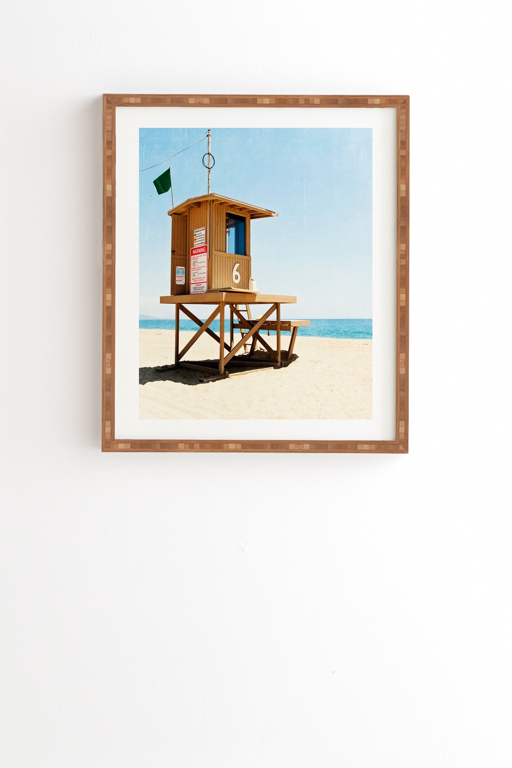 Bree Madden Newport Beach Framed Wall Art - 20" x 20" - Image 0
