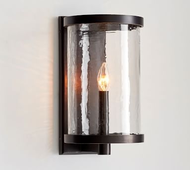 Murano Metal & Glass Sconce, Zinc - Image 3
