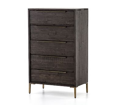Braden Tall Dresser, Antique Brass/Dark Carbon - Image 0