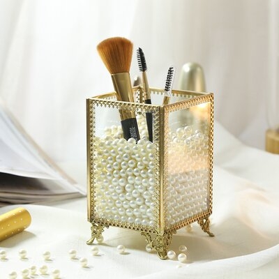 Condon Glass and Pearls Brush Pen Holder - Image 0