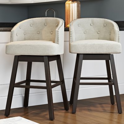 Farmington Swivel Bar Stool (Set of 2) - Image 0