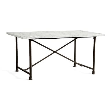 Avon Dining Table, Marble/Bronze - Image 2