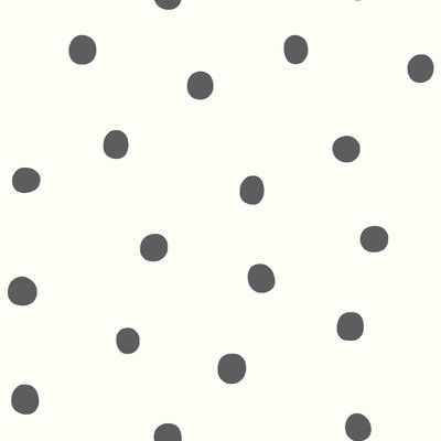 16.5' L x 20.5" W Polka Dot Peel and Stick Wallpaper Roll - Image 0