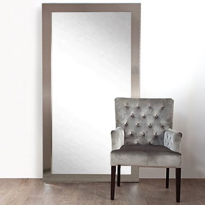 Designer Silver Floor Mirror - Image 0