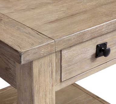 Benchwright Square Wood End Table with Drawer, Seadrift - Image 4