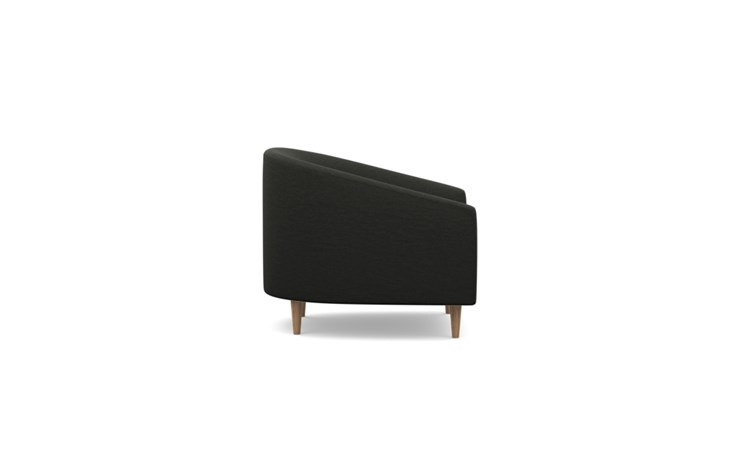 Tegan Accent Chair with Black Storm Fabric and Natural Oak legs - Image 2