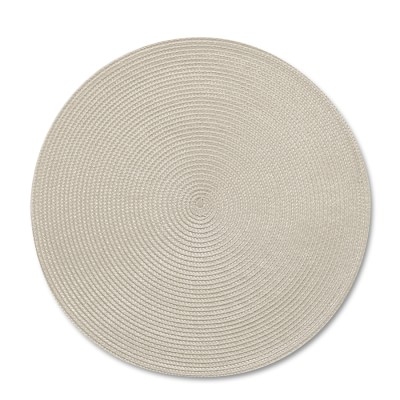 Round Woven Place Mat, Each, Tan - Image 0