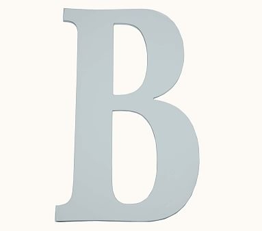 Mini Harper Painted Letter, Gray, B - Image 0