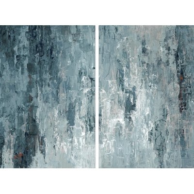 'Tainted Dark Blues' Diptych - Image 0