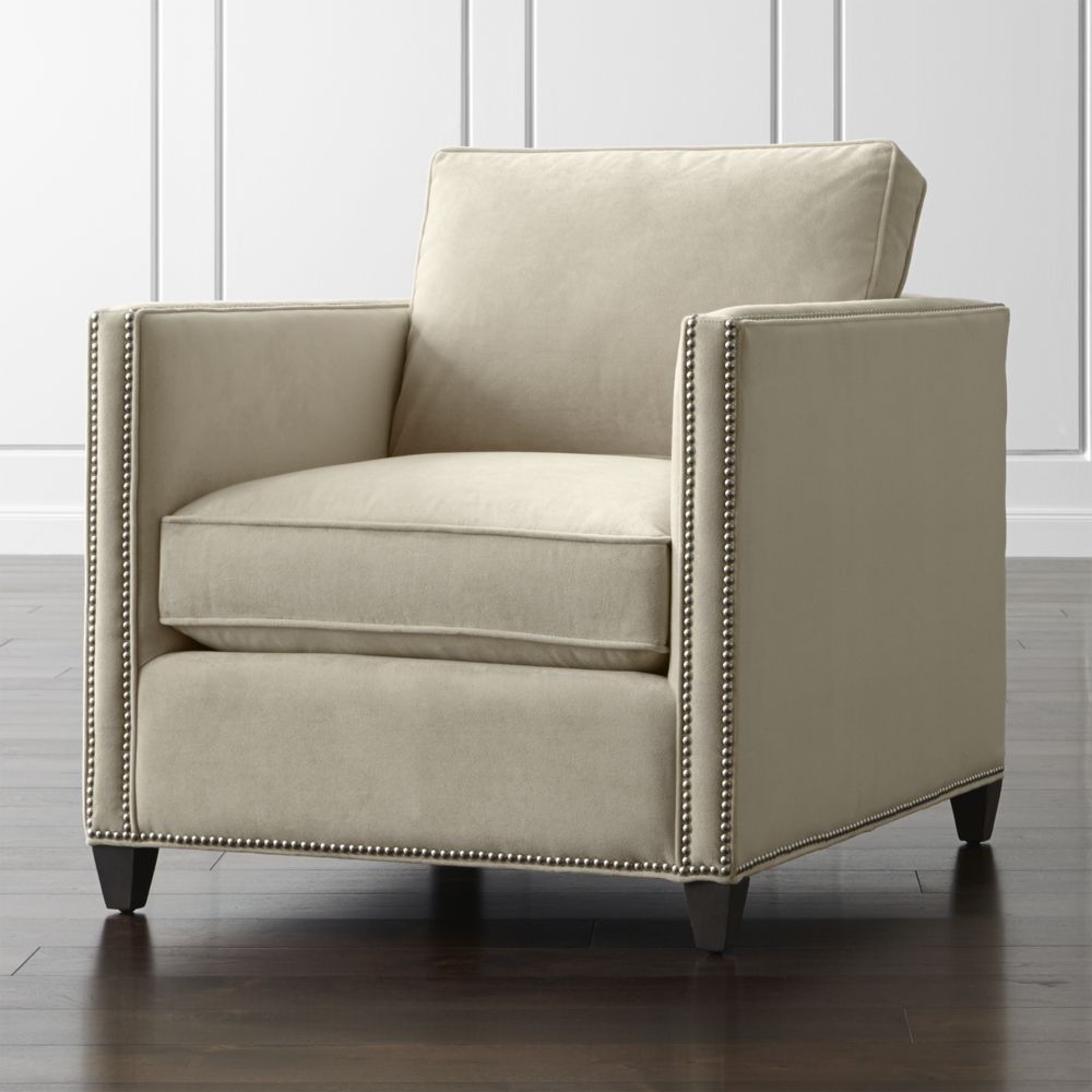 Dryden Chair with Nailheads - View Wheat - Image 0