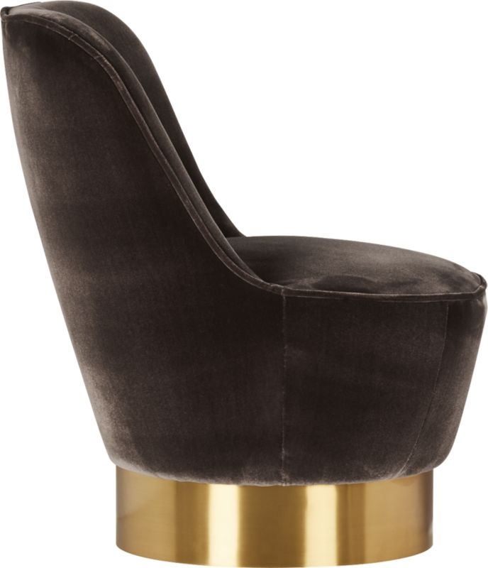 Simone Mink Faux Mohair Chair - Image 4