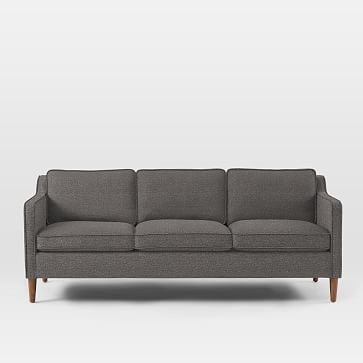 Hamilton Upholstered 81" Sofa, Chenille Tweed, Slate - Image 0