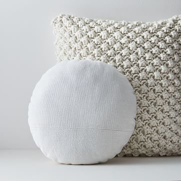 Bobble Knit Cotton Canvas Pillow Cover Set - Image 0
