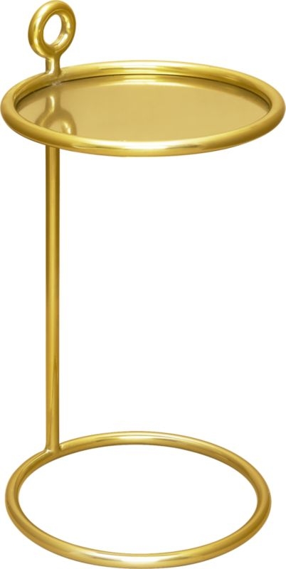 Round Brass C Table - Image 5