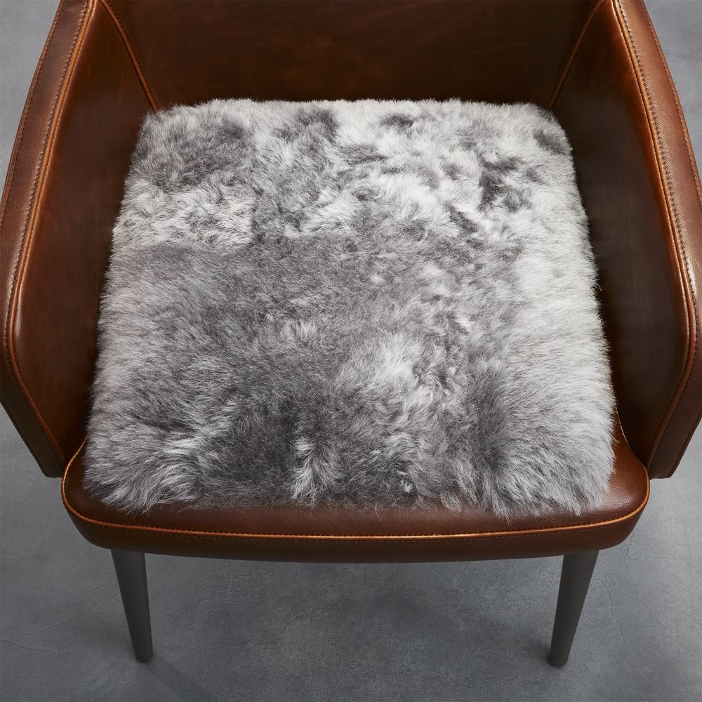 Grey Icelandic Sheepskin Chair Pad - Image 0