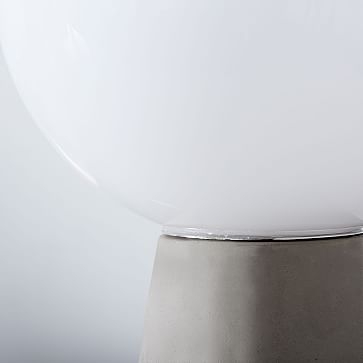 Nova Table Lamp, Accent Concrete Base/Milk Glass - Image 3