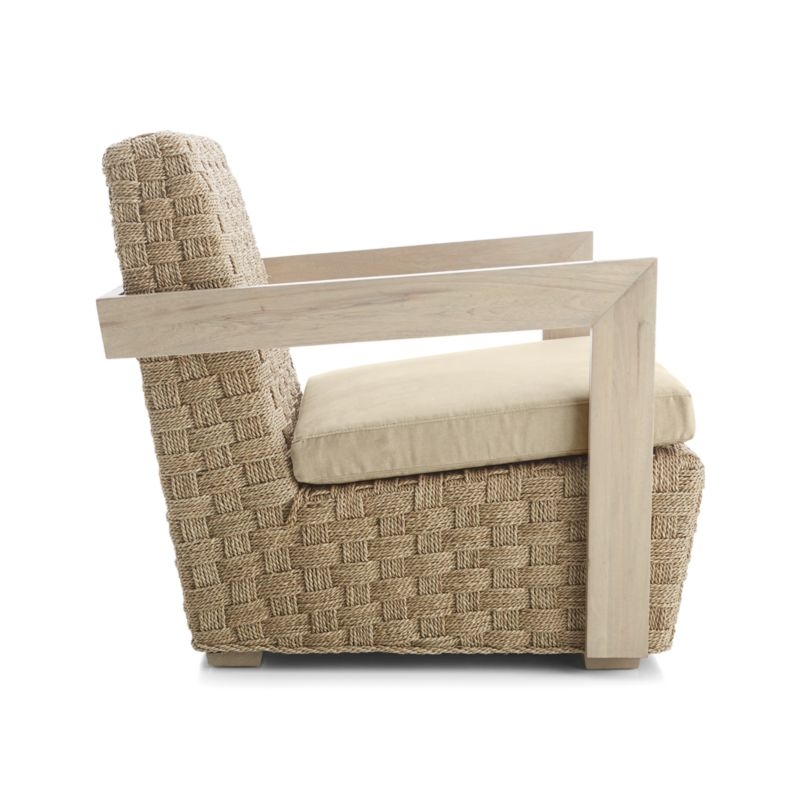Coronado Seagrass Chair with Cushion - Image 3